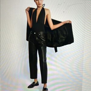 AG Daily Blue “Mantra” Coated Barrel Jeans